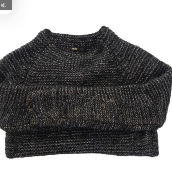 Maje Metallic Wool Blend Sweater - Picture 4 of 4